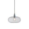 Horizon Pendant Lamp, Clear With Silver, 21cm