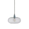 Horizon Pendant Lamp, Clear With Silver, 21cm