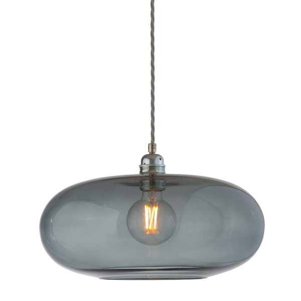 Horizon Pendant Lamp, Smokey Grey, 36cm