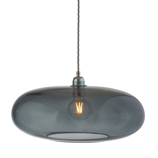 Horizon Pendant Lamp, Smokey Grey, 45cm