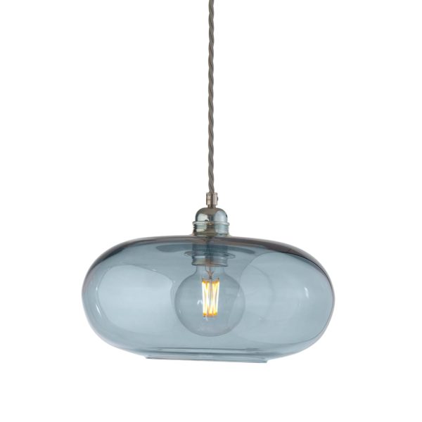 Horizon Pendant Lamp, Topaz Blue, 29cm