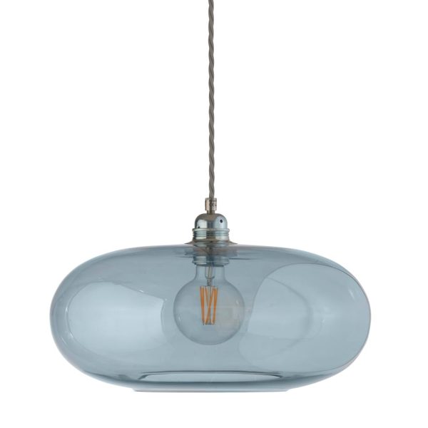 Horizon Pendant Lamp, Topaz Blue, 36cm