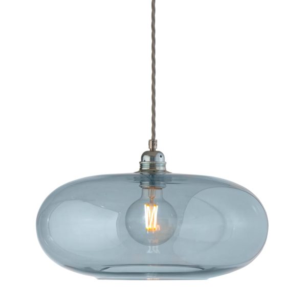 Horizon Pendant Lamp, Topaz Blue, 36cm