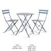 Rive Droite Small Bistro Set Dorset Blue Rive Droite Small Bistro Set Dorset Blue