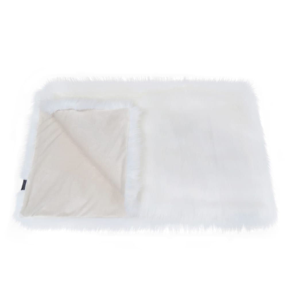 Snow White Faux Fur Throw The Haven Home Interiors