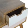 Blush Pink and White 2 Multi Drawer Hand-Painted Bedside