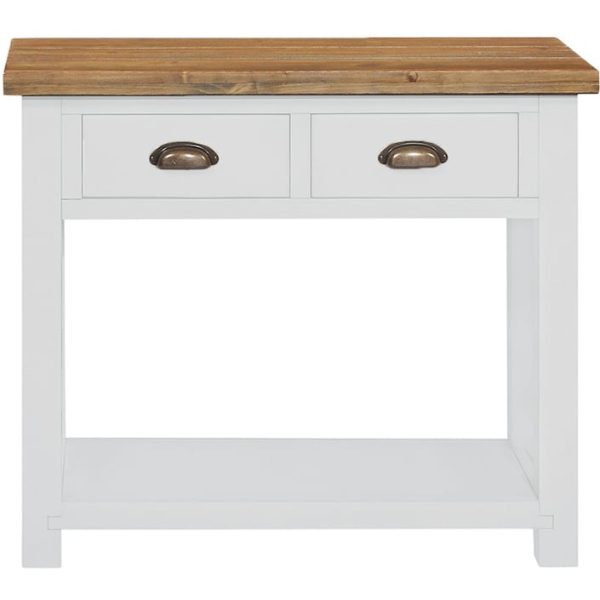 Gresford White 2 Drawer Console Table
