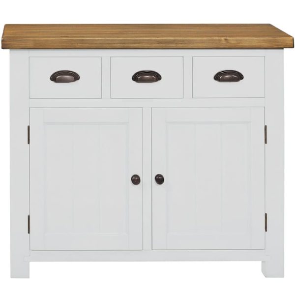 Gresford White 3 Drawer 2 Door Sideboard