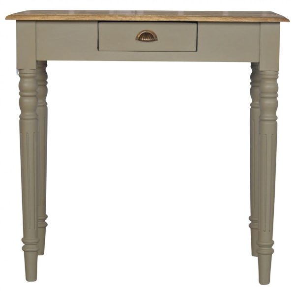 Mango Hill 1 Drawer Writing Desk with Flute Legs