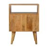 Mango Hill 2 Drawer Geometric Screen-Printed Bedside with Open Slot
