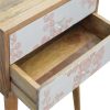 Mango Hill 2 Drawer Pink Floral Screen-Printed Bedside Mango Hill 2 Drawer Pink Floral Screen-Printed Bedside