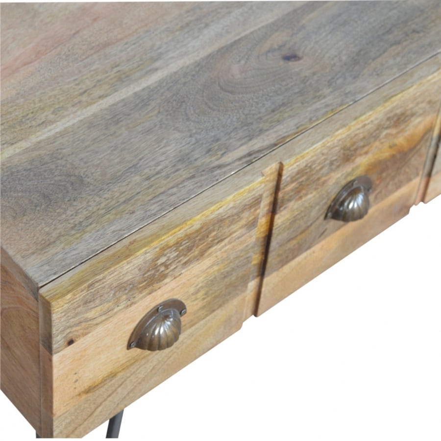 Mango Hill 4 Drawer Coffee Table With Iron Base