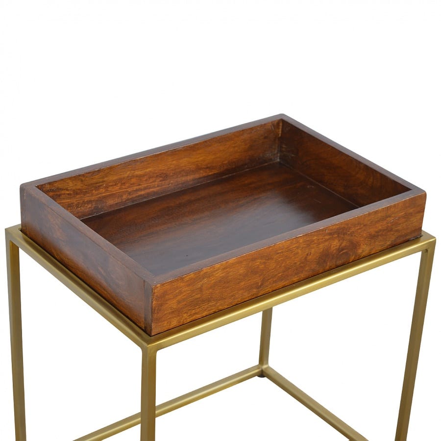 wooden tray table
