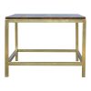 Mango Hill Coffee Table with Golden Iron Base