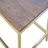Mango Hill Coffee Table with Golden Iron Base