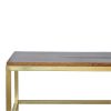 Mango Hill Coffee Table with Golden Iron Base