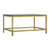 Mango Hill Coffee Table with Golden Iron Base