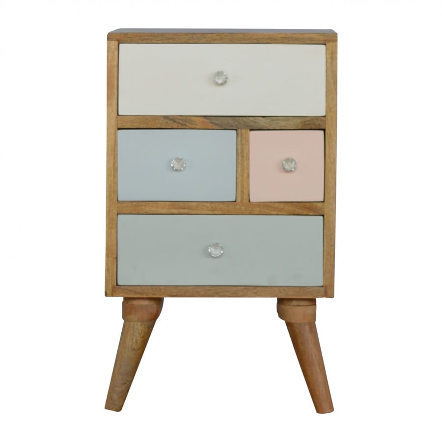 Mango Hill Hand Painted Multi Drawer Bedside Table