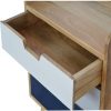 Mango Hill Navy Gradient 3 Drawer Hand-Painted Bedside