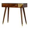 Mango Hill Nordic Style Writing Desk with Gold Detailing