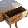 Mango Hill Nordic Style Writing Desk with Gold Detailing