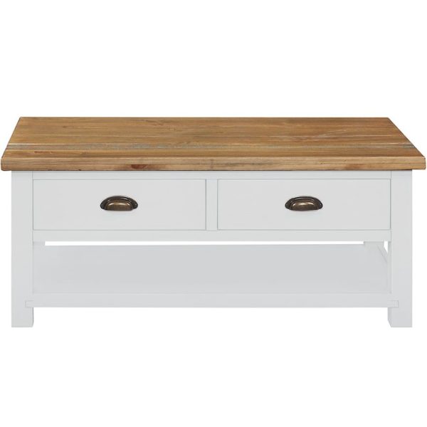 Gresford White 2 Drawer Coffee Table