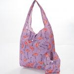 Lilac Flamingo Foldaway Shopper