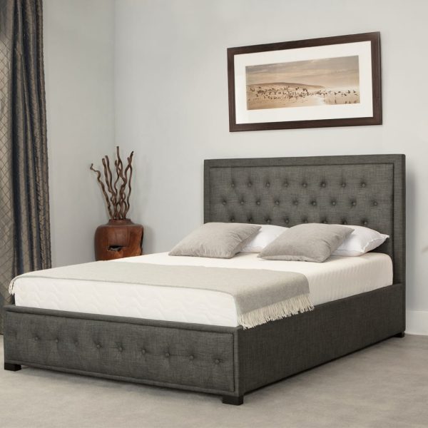 Albany Low End Ottoman Bed Grey