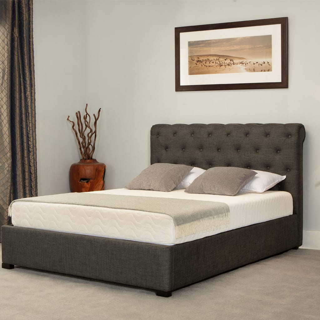 Balmoral Low End Scroll Ottoman Bed Grey