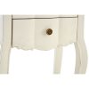 Bourges 2 Drawer White Bedside Table