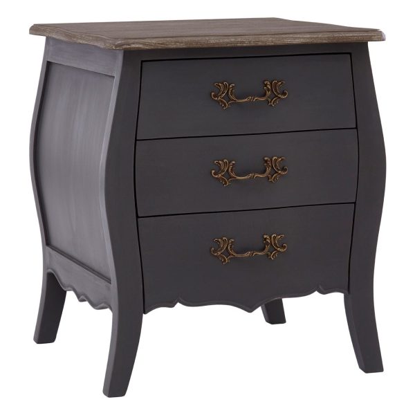 Bourges 3 Drawer Bedside Chest
