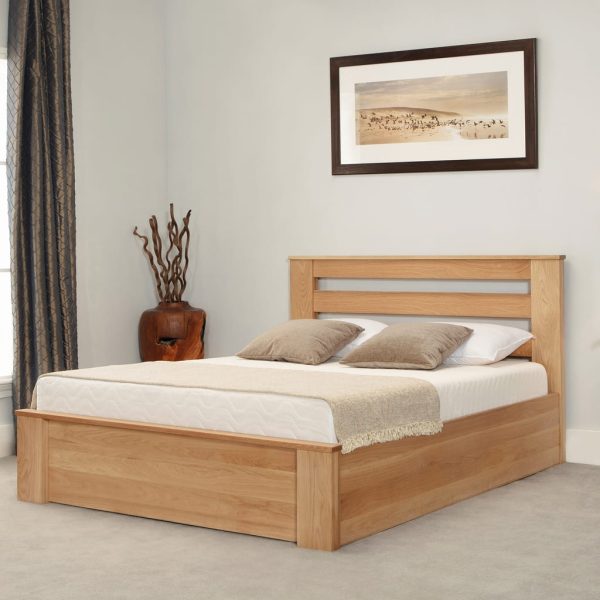 Mowbray Oak Ottoman Bed