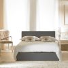 Toledo Faux Leather Ottoman Bed Grey