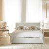 Toledo Faux Leather Ottoman Bed White