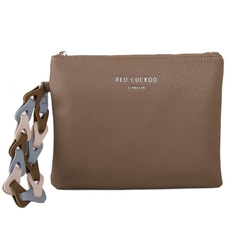 clutch with wrist strap
