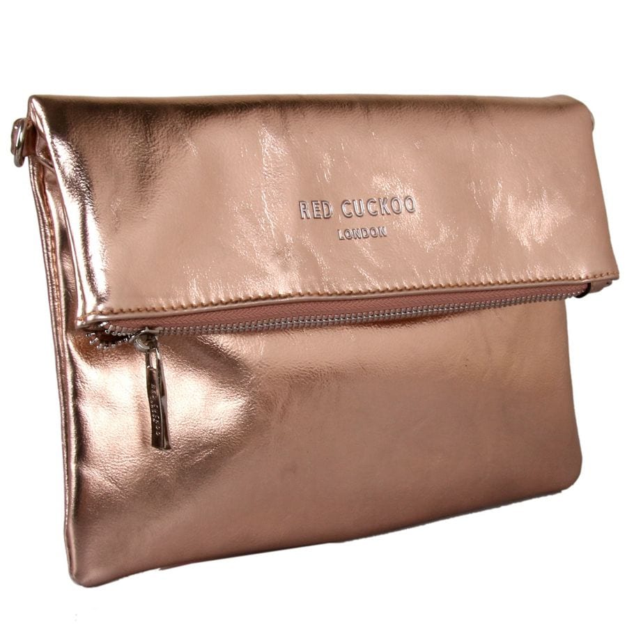 rose gold clutch bag
