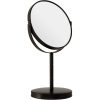 Black Metal Small Swivel Table Mirror