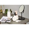 Black Metal Small Swivel Table Mirror