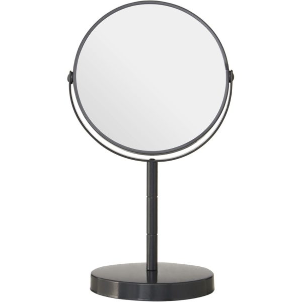 Grey Metal Small Swivel Table Mirror