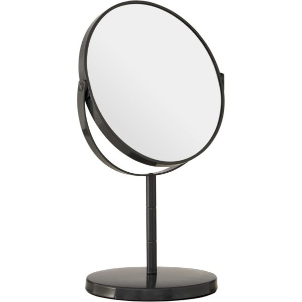 Grey Metal Swivel Large Table Mirror