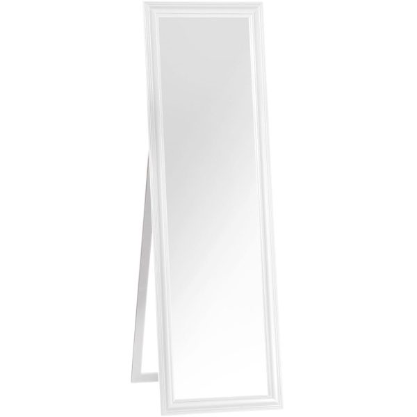 Plockton White Floor Standing Mirror