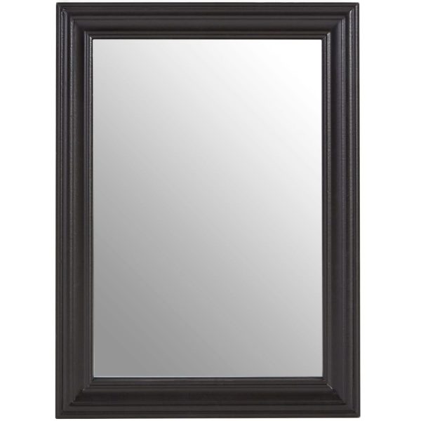 Regatta Black Wooden Framed Wall Mirror