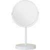 White Metal Small Swivel Table Mirror