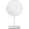 White Metal Swivel Large Table Mirror