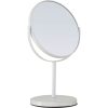 White Metal Swivel Large Table Mirror