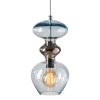Futura Pendant Lamp, Topaz Blue/Platinum, 37cmH