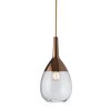 Lute Pendant Lamp, Clear / Copper, 27cmH Lute Pendant Lamp, Clear / Copper, 27cmH