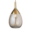 Lute Pendant Lamp, Golden Smoke / Gold, 70cmH Lute Pendant Lamp, Golden Smoke / Gold, 70cmH