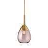 Lute Pendant Lamp, Obsidian / Gold, 27cmH