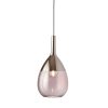 Lute Pendant Lamp, Obsidian / Platinum, 27cmH